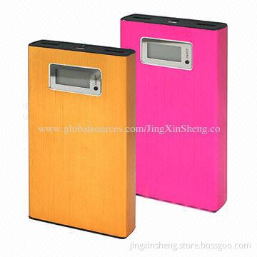Li-polymer Battery Power Banks, Solar Charged, 5V/1A Output, 2.4 x 1cm Screen Size